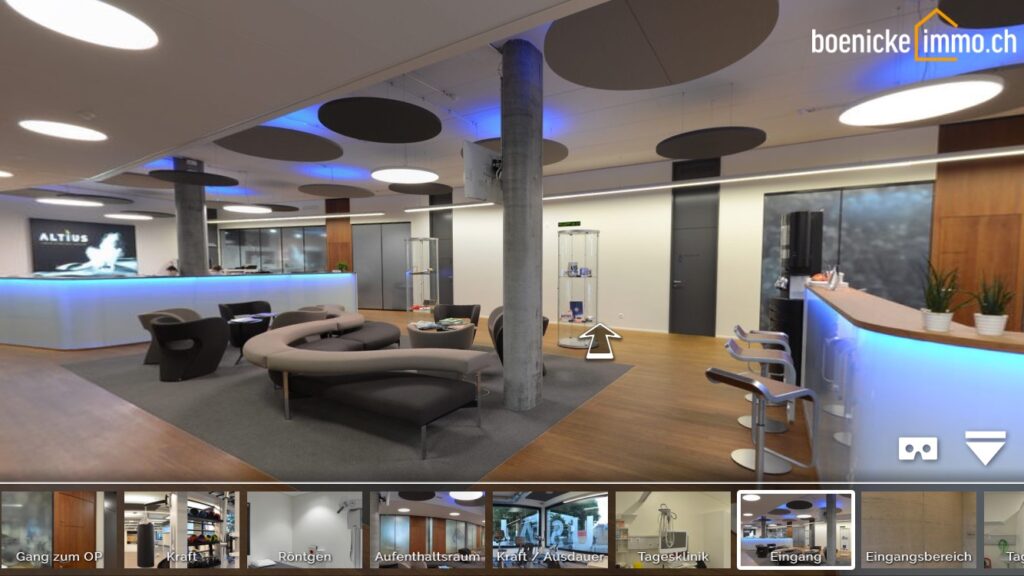 Altius Swiss Sportmed Center 360°-Rundgang
